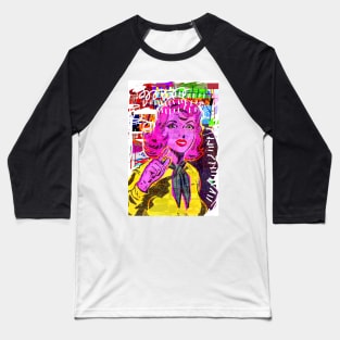 pop art girl Baseball T-Shirt